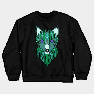 Green Wolf Crewneck Sweatshirt